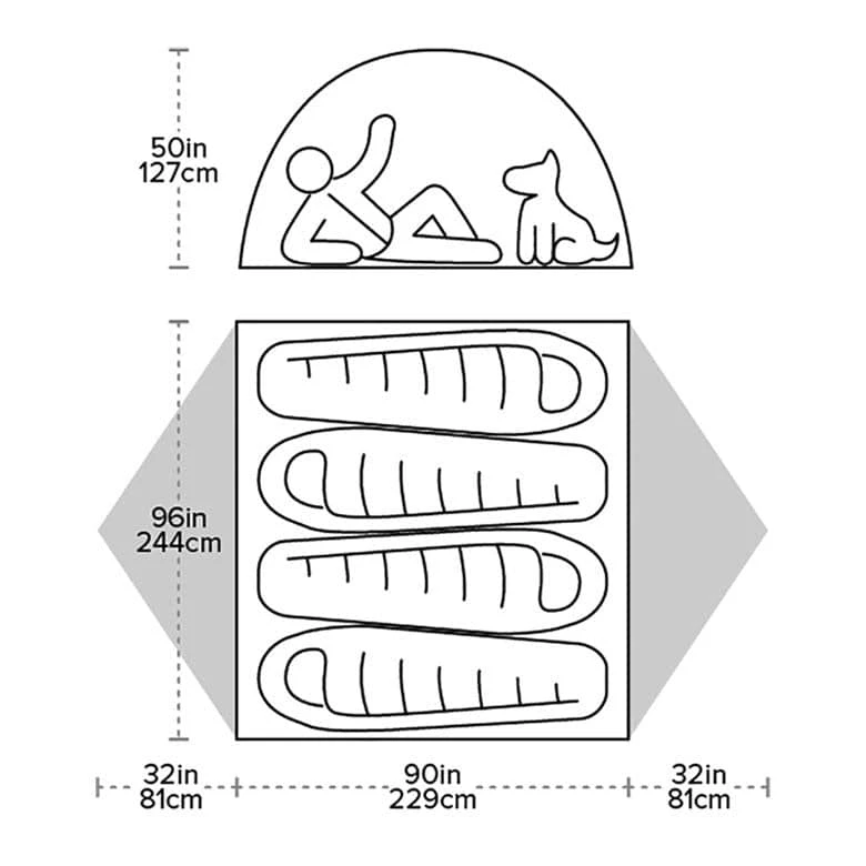 Big Agnes Blacktail 4 Green 2 Big Agnes Blacktail 4 Green – Bild 2