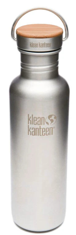 Klean Kanteen Reflect Trinkflasche 800ml Bamboo Cap - Stainless